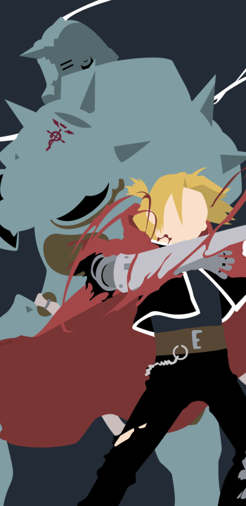 Edward Elric Alphonse Elric Anime Fullmetal Alchemist Phone Wallpaper