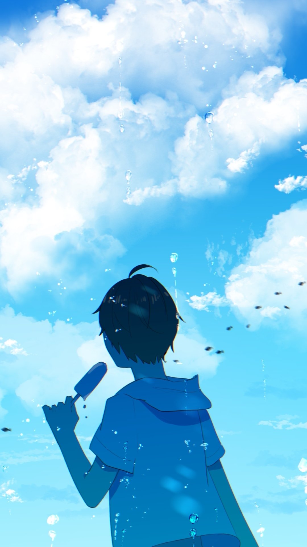 Download Underwater Popsicle Sky Anime Original Sky Anime Phone Wallpaper