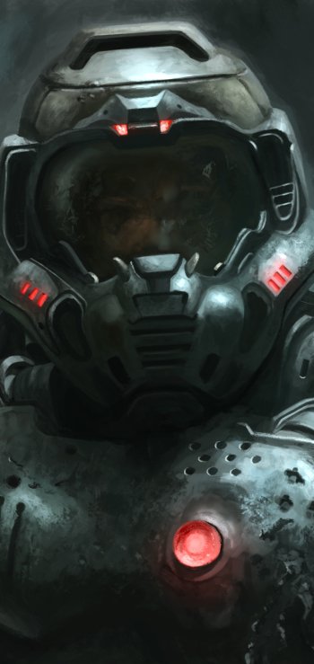 Doomguy video game Doom (2016) Phone Wallpaper