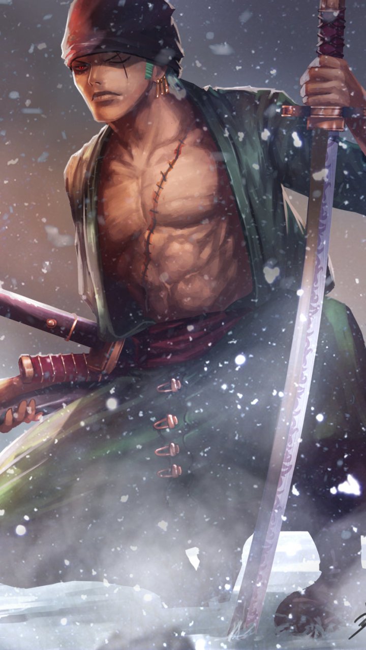 Download Roronoa Zoro Anime One Piece Phone Wallpaper