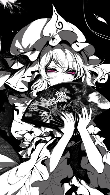 Yuyuko Saigyouji Anime Touhou Phone Wallpaper