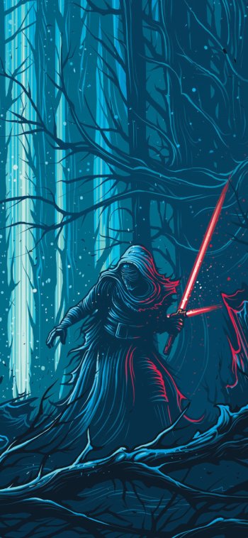 Kylo Ren Sith (Star Wars) Jedi Star Wars lightsaber movie Star Wars Episode VII: The Force Awakens Phone Wallpaper