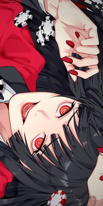 Yumeko Jabami Anime Kakegurui Phone Wallpaper