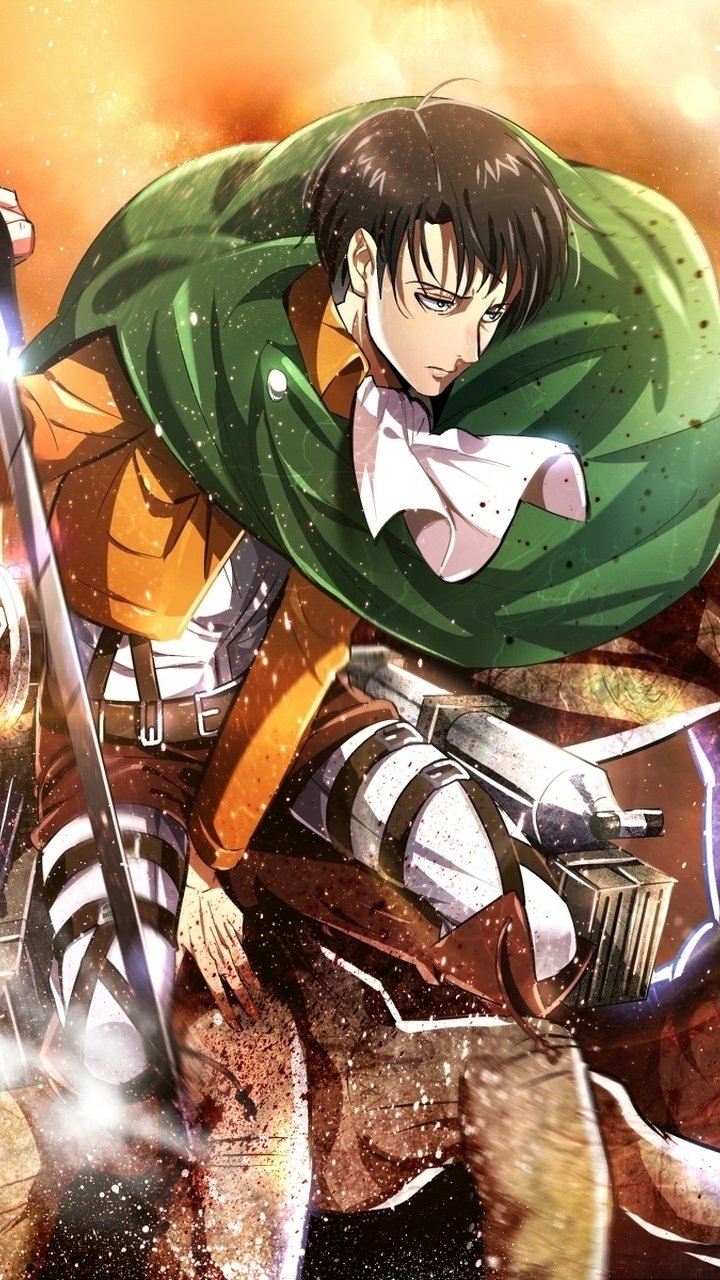 Download Levi Ackerman Anime Attack On Titan Phone Wallpaper