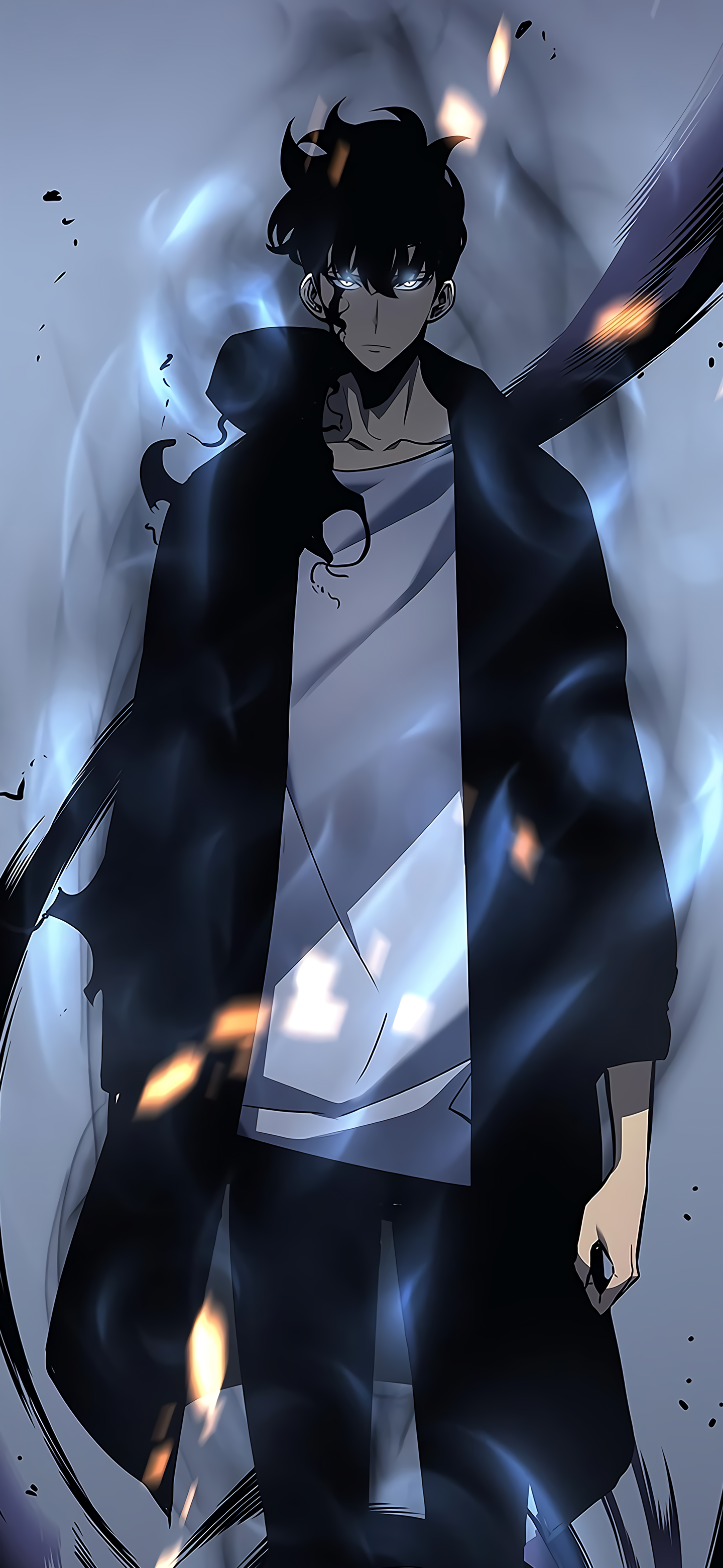 Download Sung Jin-Woo Anime Solo Leveling Phone Wallpaper