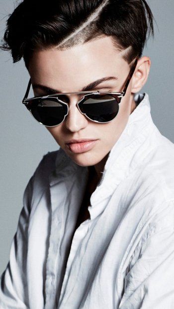 sunglasses short hair brunette Australian actress Celebrity Ruby Rose Phone Wallpaper