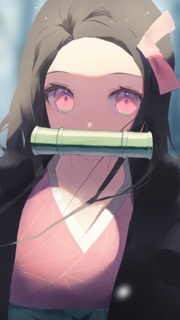 Nezuko Kamado Anime Demon Slayer: Kimetsu no Yaiba Phone Wallpaper