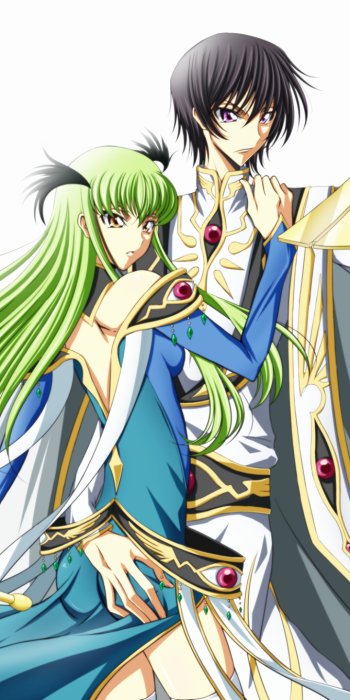 Lelouch Lamperouge C.C. (Code Geass) Anime Code Geass Phone Wallpaper