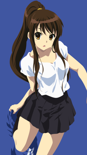 Haruhi Suzumiya Anime The Melancholy of Haruhi Suzumiya Phone Wallpaper
