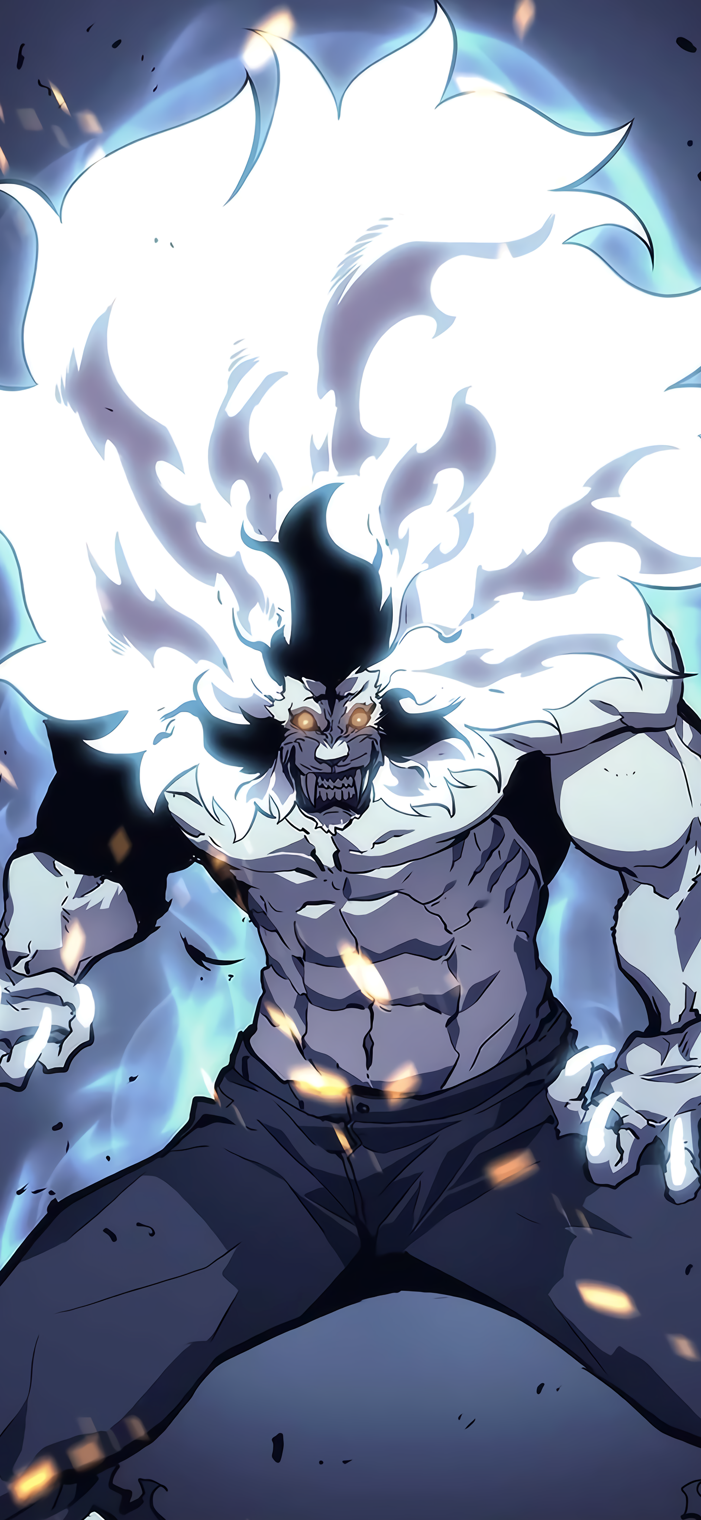 Download Baek Yoon-Ho Anime Solo Leveling Phone Wallpaper