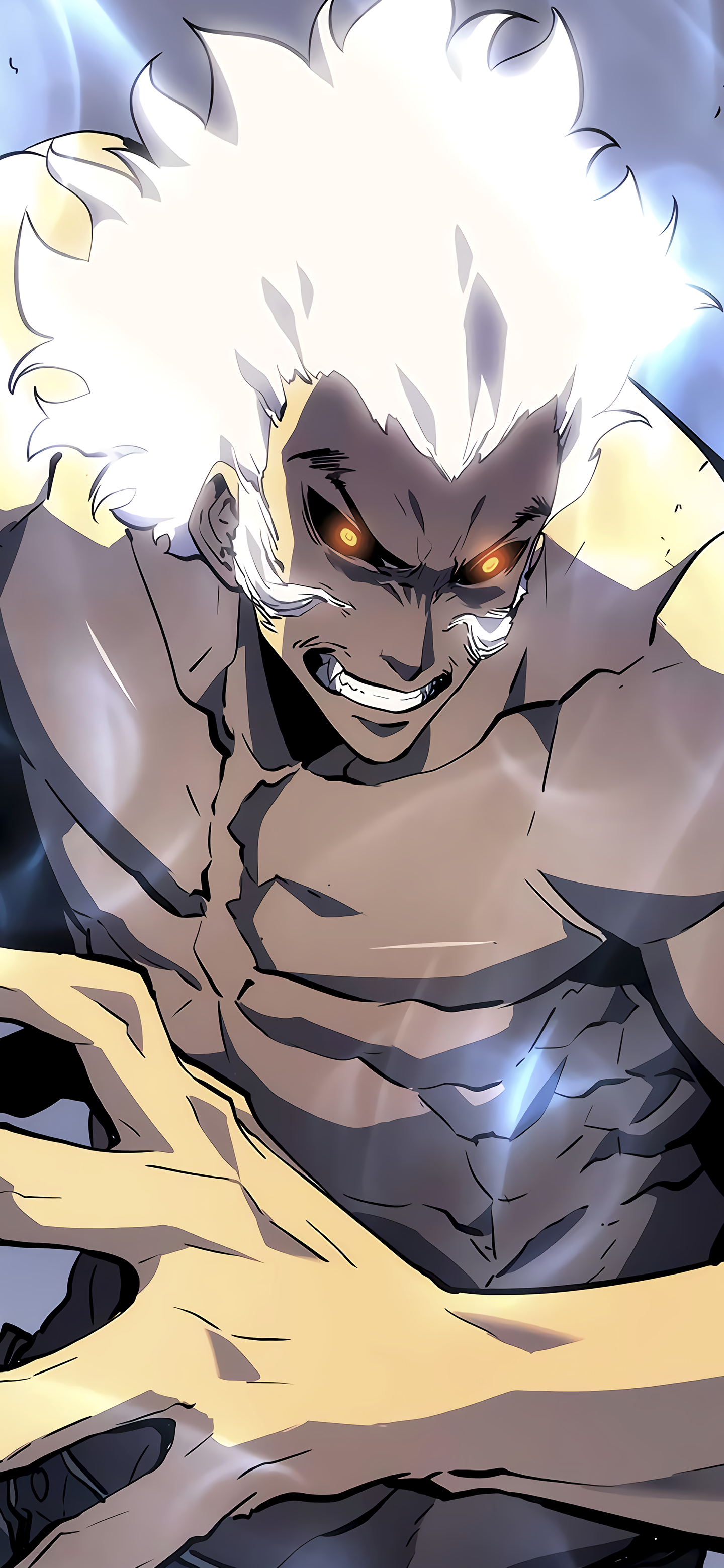 Download Baek Yoon-Ho Anime Solo Leveling Phone Wallpaper