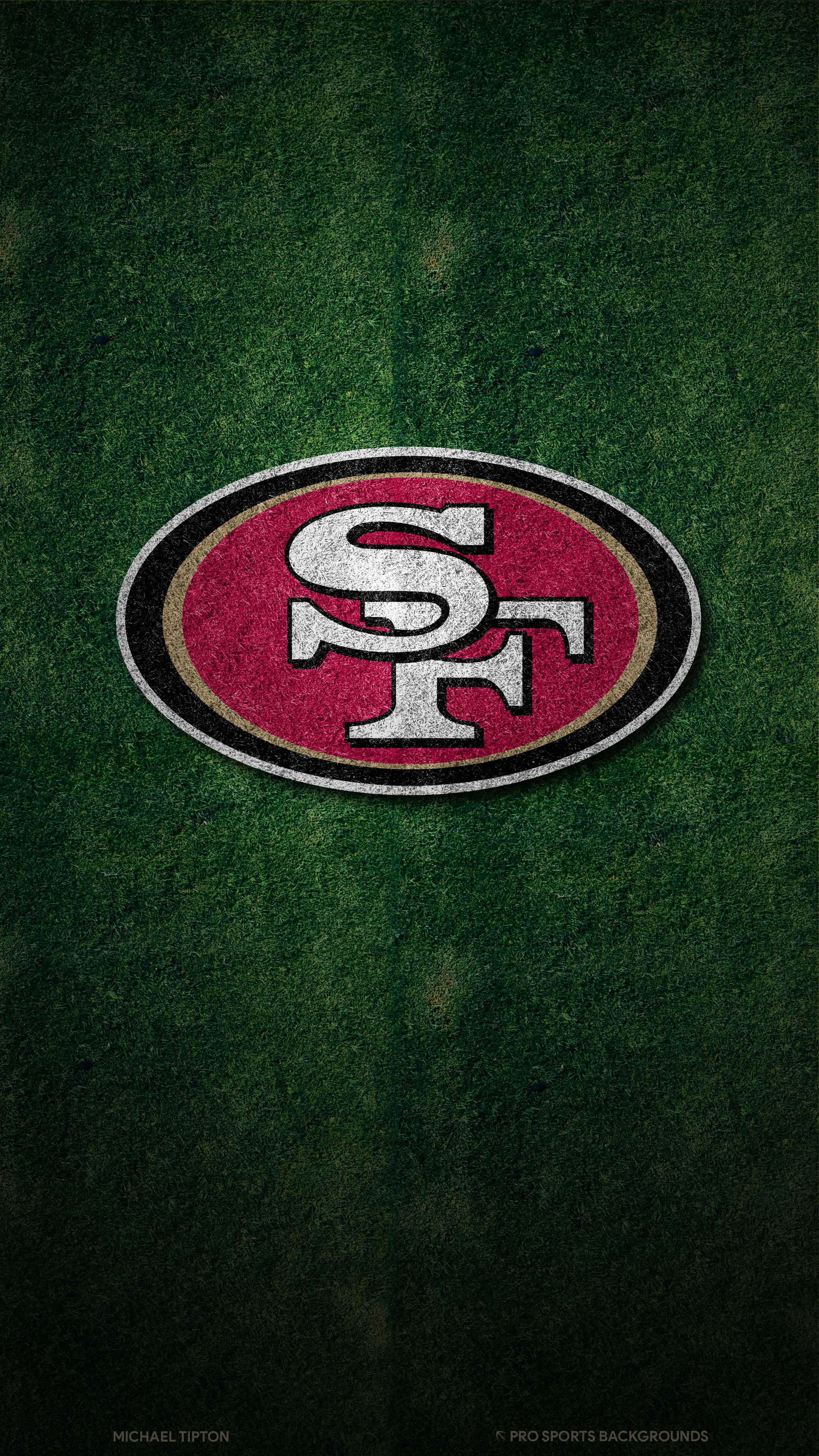 San Francisco 49ers Phone Wallpaper by Michael Tipton