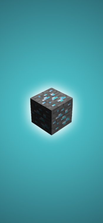 diamond Ore (Minecraft) Mojang video game Minecraft Phone Wallpaper