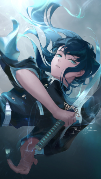 Muichiro Tokito Anime Demon Slayer: Kimetsu no Yaiba Phone Wallpaper