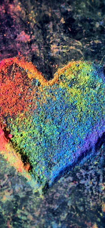 love artistic heart Phone Wallpaper