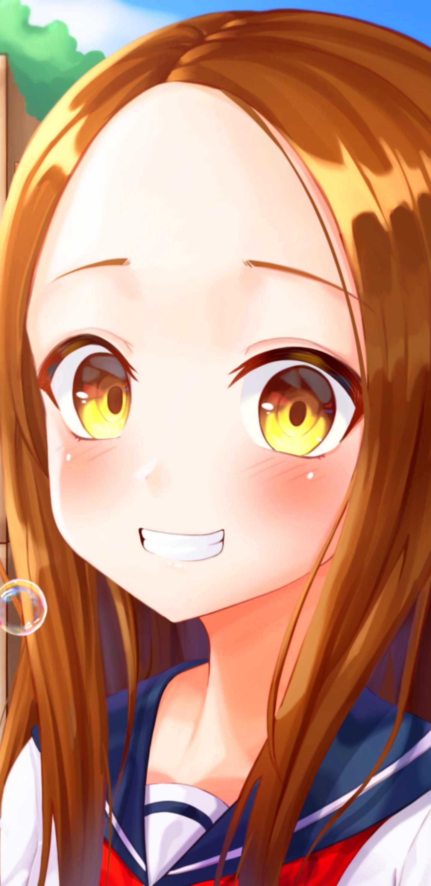 Download Takagi (Karakai Jouzu No Takagi-san) Anime Teasing Master Takagi-san Phone Wallpaper