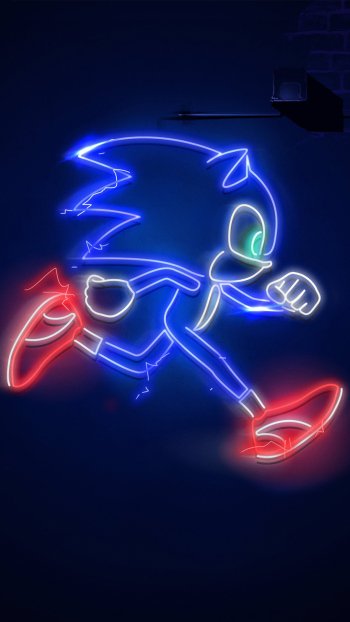  Sonic the Hedgehog Neon Sign by Gabr.el