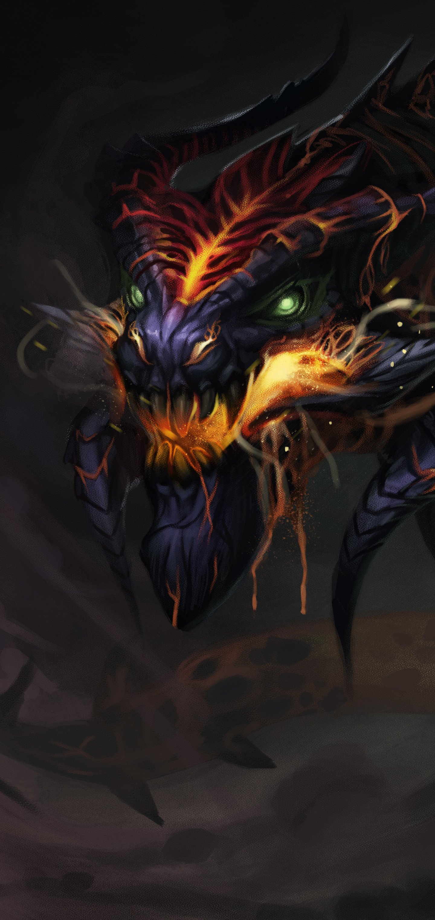 Download Horns Fantasy Dragon Phone Wallpaper