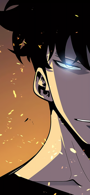 Sung Jin-Woo Anime Solo Leveling Phone Wallpaper