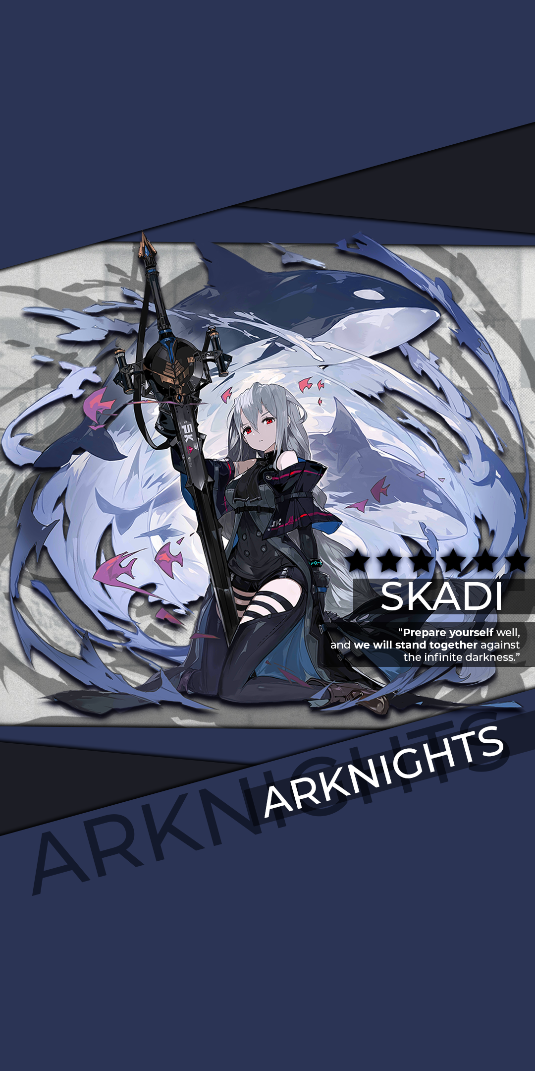 Download Skadi (Arknights) Video Game Arknights Phone Wallpaper by Specter