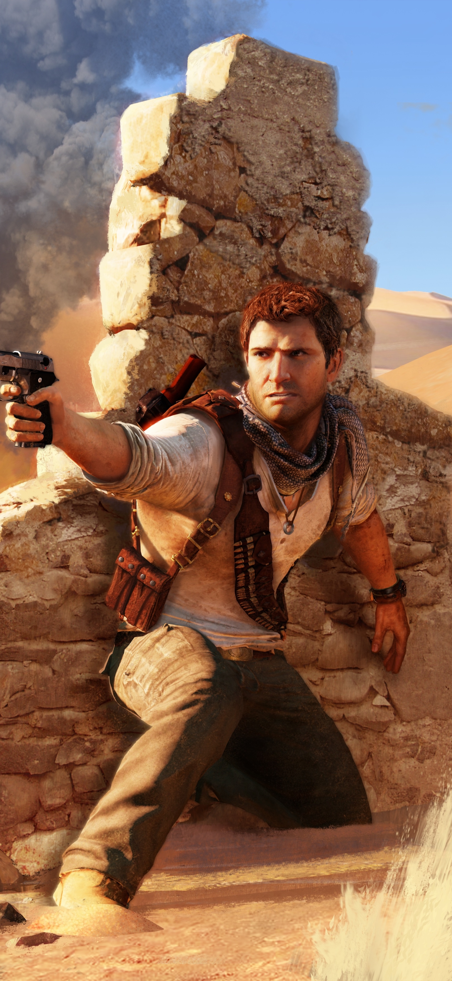 Uncharted 3: Drake's Deception Phone Wallpaper