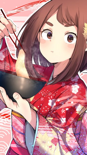 Ochaco Uraraka Anime My Hero Academia Phone Wallpaper