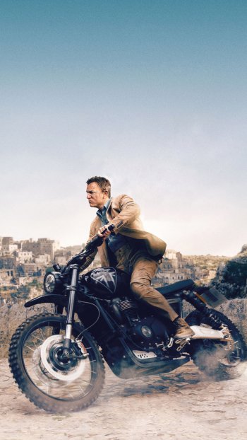 Daniel Craig James Bond movie No Time to Die Phone Wallpaper