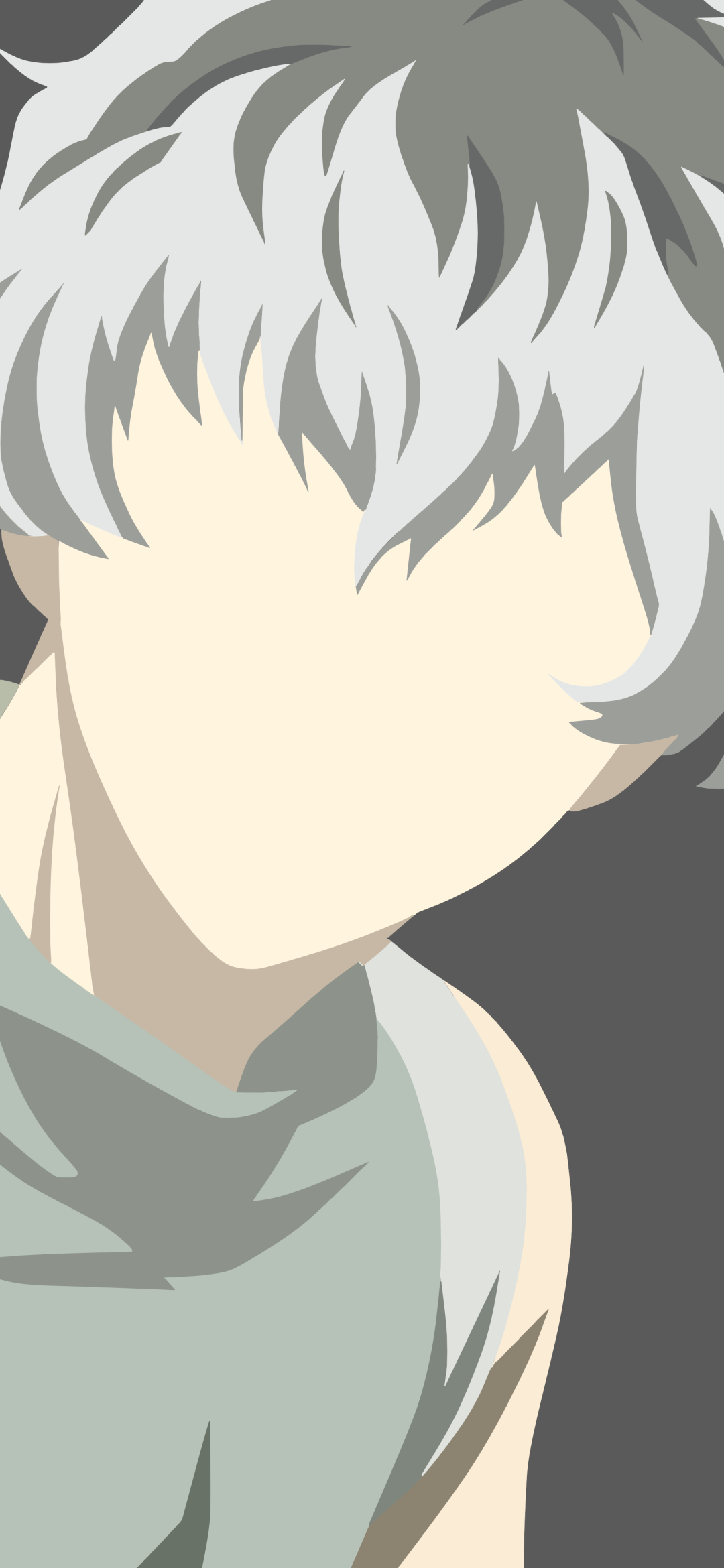 Download Two-toned Hair Grey Hair Tokyo Ghoul White Hair Minimalist ...