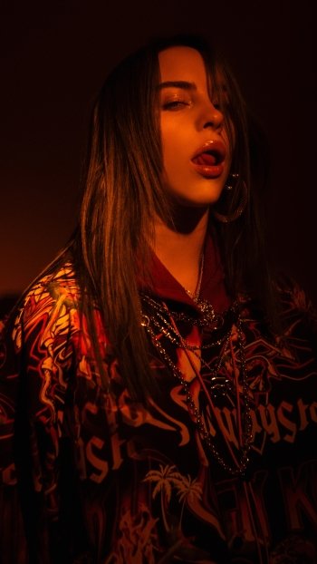 American singer music Billie Eilish Phone Wallpaper