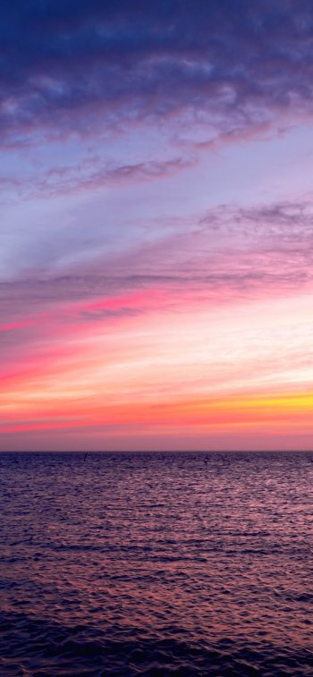 cloud horizon sea nature seascape Phone Wallpaper