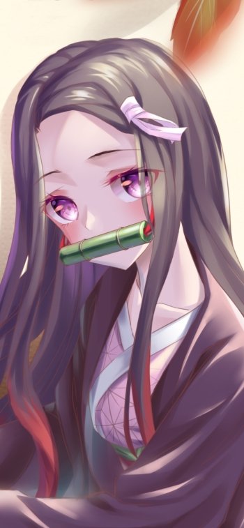Nezuko Kamado Anime Demon Slayer: Kimetsu no Yaiba Phone Wallpaper