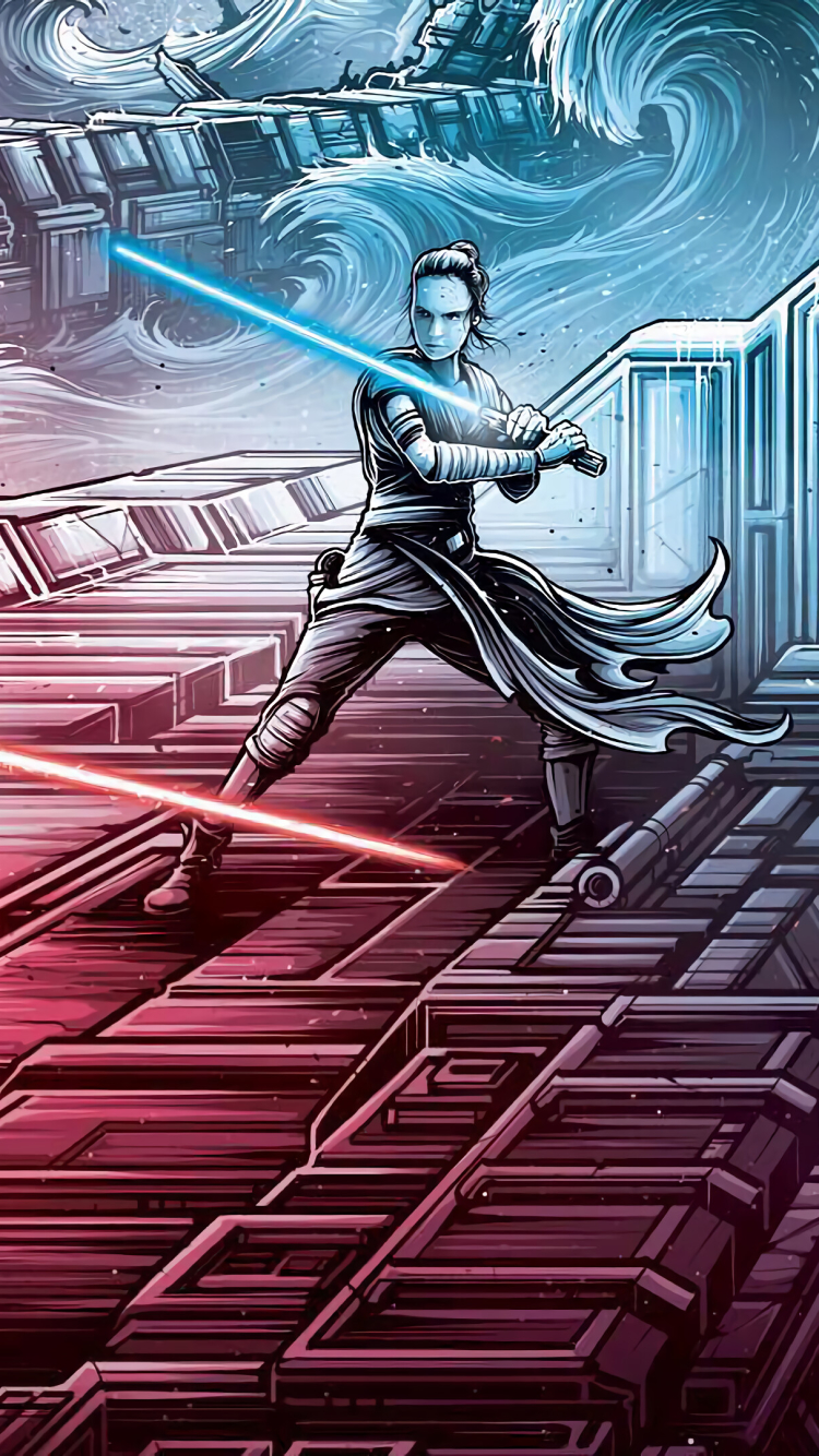 Star Wars: The Rise of Skywalker Phone Wallpaper by Dan Mumford