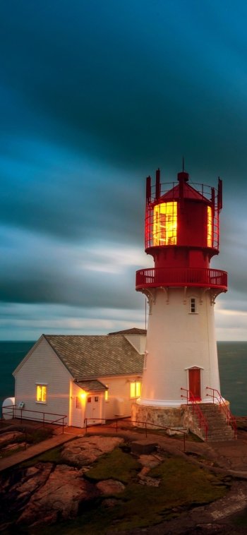  Dark Clouds over Lighthouse