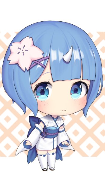 Rem (Re:ZERO) Anime Re:Zero - Starting Life in Another World Phone Wallpaper