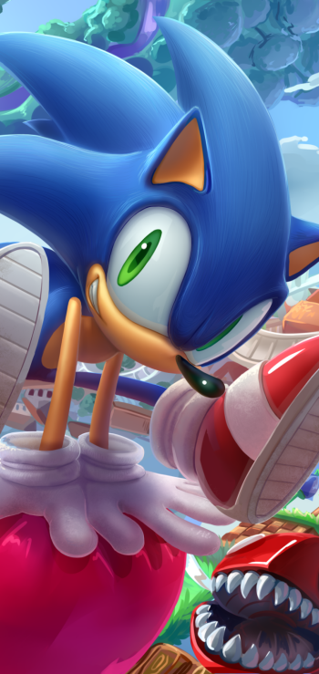 video game Sonic the Hedgehog Phone Wallpaper