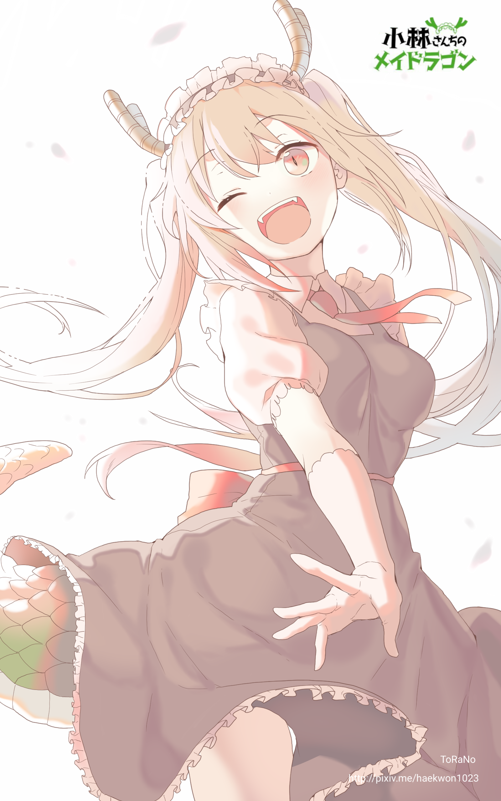 Download Miss Kobayashi's Dragon Maid Tohru (Miss Kobayashi's Dragon Maid) Anime Phone Wallpaper