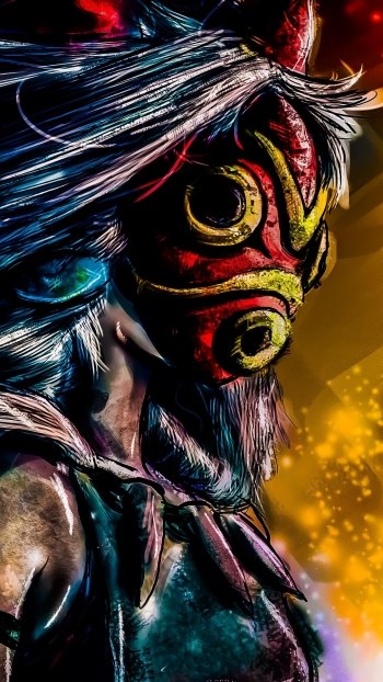 Anime Princess Mononoke Phone Wallpaper