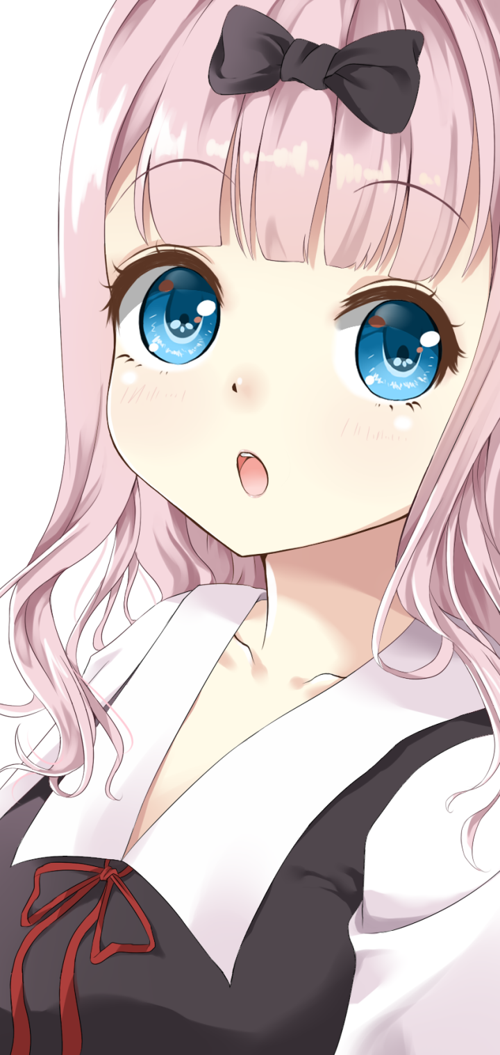 Download Face Pink Hair Blue Eyes Chika Fujiwara Anime Kaguya-sama ...