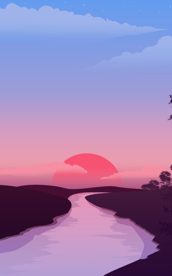  Digital Art Sunset by rmradev