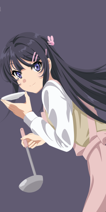 Mai Sakurajima Anime Rascal Does Not Dream of Bunny Girl Senpai Phone Wallpaper