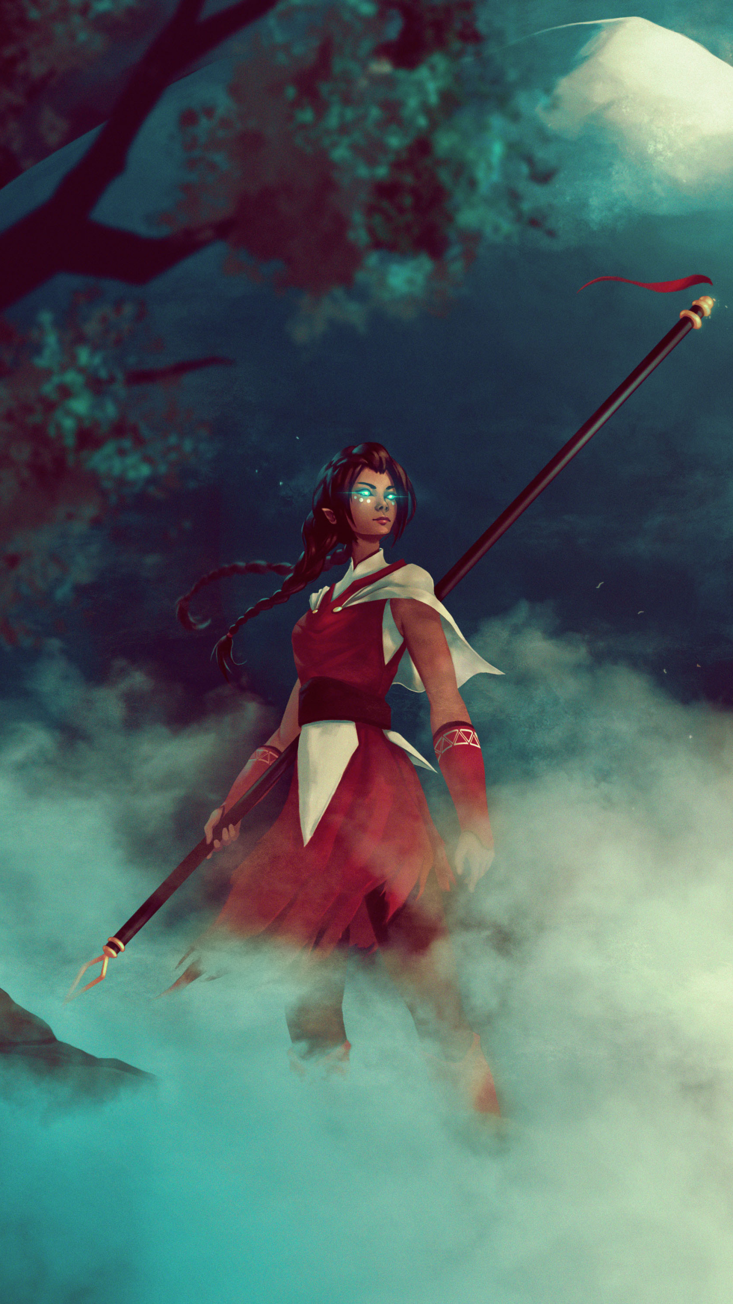 Fantasy Women Warrior Phone Wallpaper by Akram Bham - Mobile Abyss