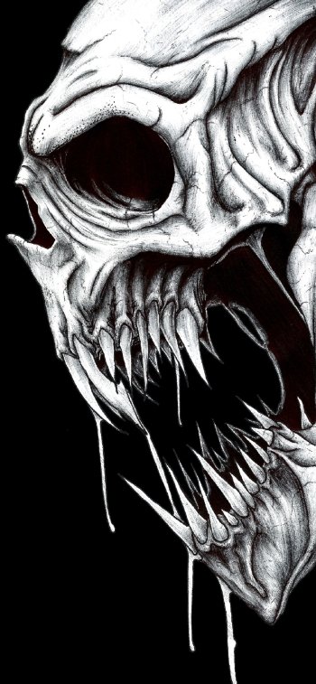 dark skull Phone Wallpaper