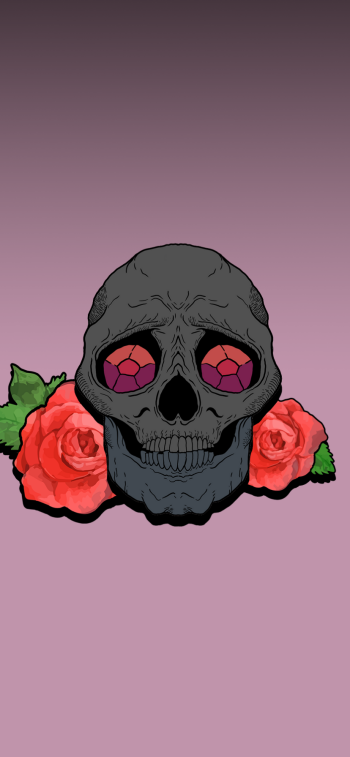 dark skull Phone Wallpaper
