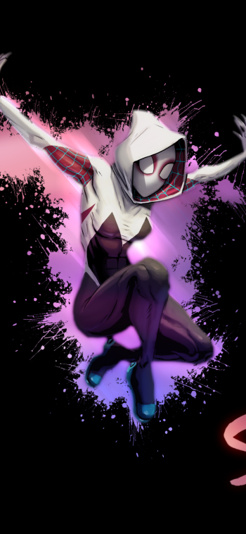 Comic Spider-Gwen Phone Wallpaper