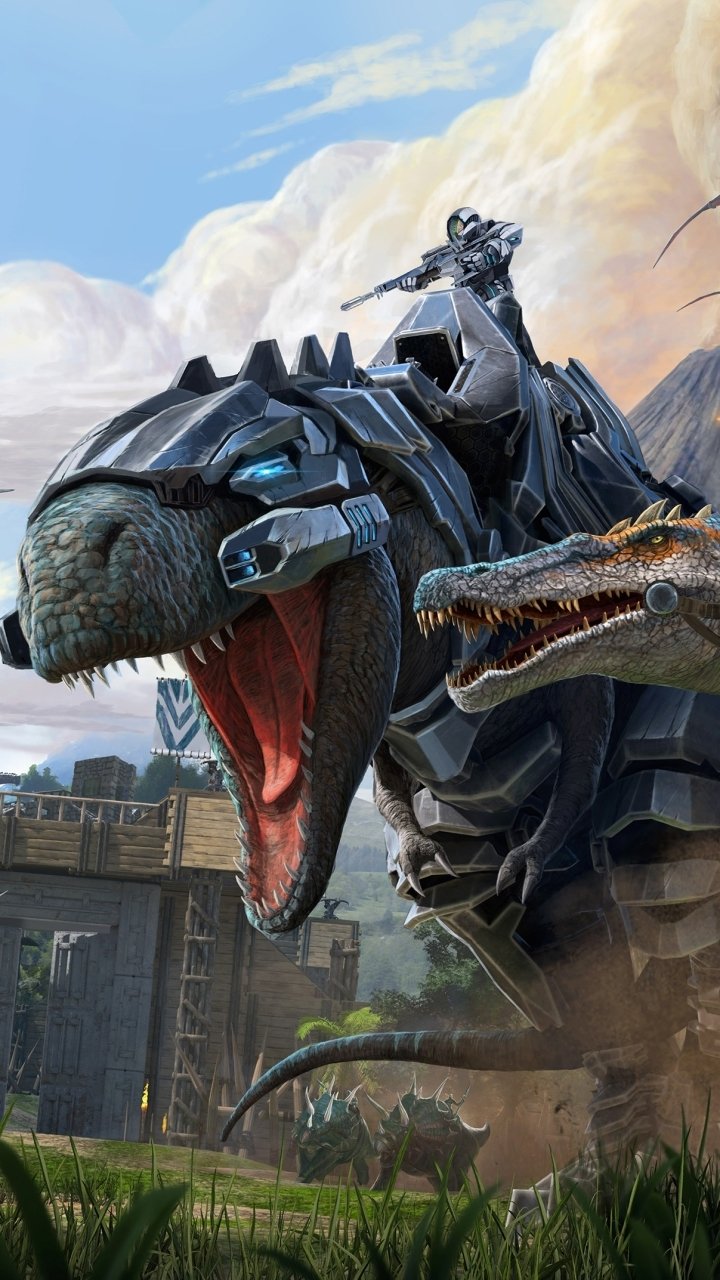 Download Dinosaur Video Game Ark: Survival Evolved Phone Wallpaper - Mobile  Abyss