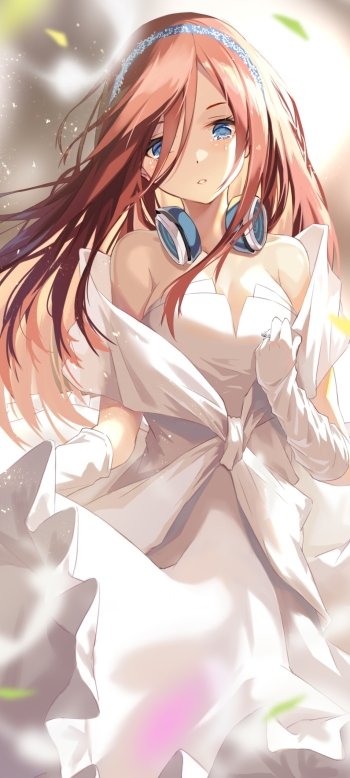 Miku Nakano Anime The Quintessential Quintuplets Phone Wallpaper