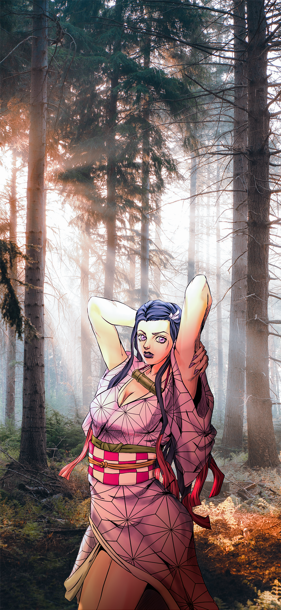 Nezuko Kamado - Jojo style - Demon Slayer by Alexrep