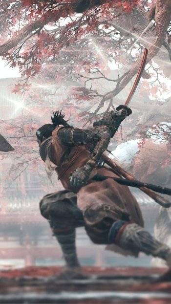 Sekiro (Character) samurai battle sword video game Sekiro: Shadows Die Twice Phone Wallpaper