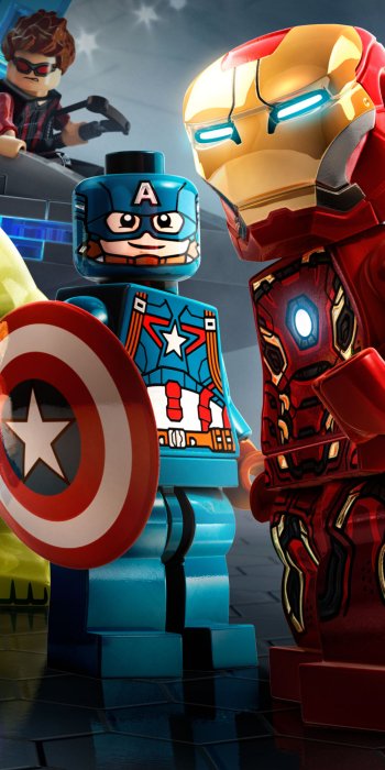 Clint Barton Hawkeye Captain America Iron Man lego video game LEGO Marvel's Avengers Phone Wallpaper