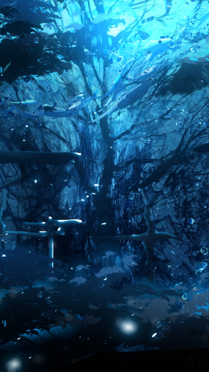 Anime Underwater Phone Wallpaper by Y_Y